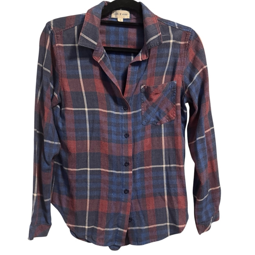 Cloth & stone Plaid Button-Up Shirt